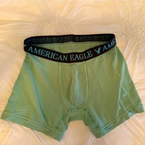 AMERICAN EAGLE Men’s boxer briefs, size M, in warm green; gently used